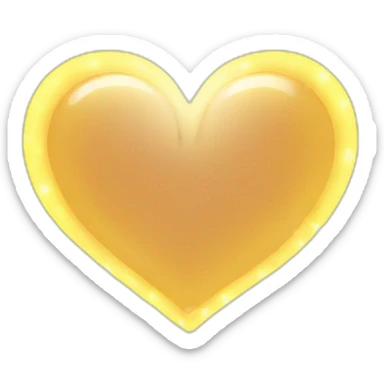 Heavenly rays emitting from a heart with a halo around it sticker
