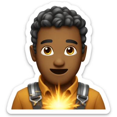 shine of sparks sticker