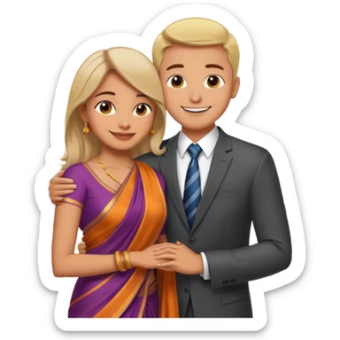 Office romance gone full Bollywood 💅😂” sticker