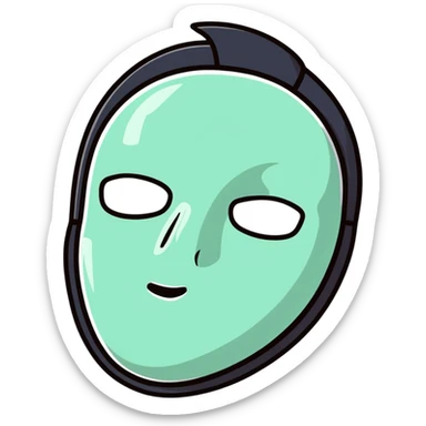 sheet face mask with serum sticker