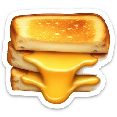 Grilled cheese slice sticker
