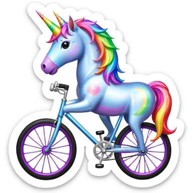 unicorn bike sticker