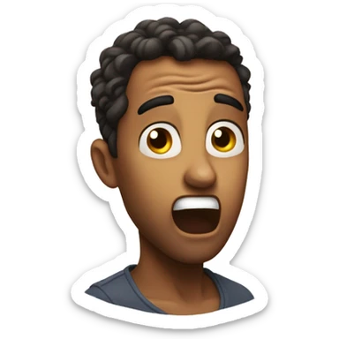 Absolutely shocked awe struck sticker