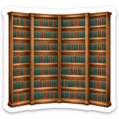 a full view of Library sticker