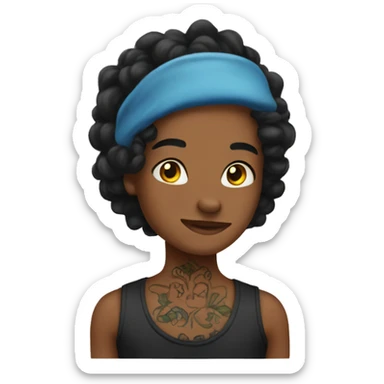 voy with a tattoo  sticker