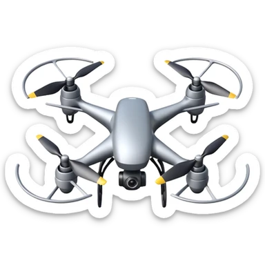 Drone – Quad-copter with spinning propellers sticker