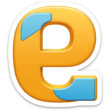 P N P Letters in modern font sticker