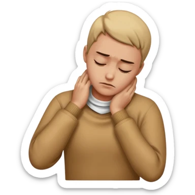 Forgive with your hands on your neck sticker