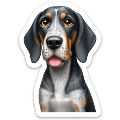 Bluetick coonhound sticker