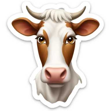 Male cow Brahman sticker