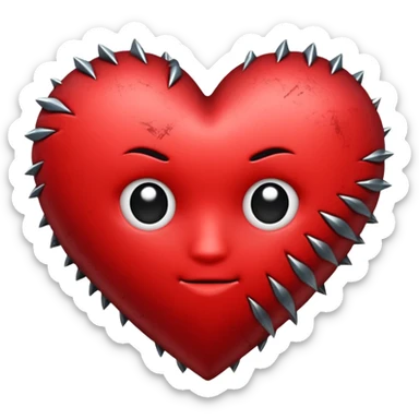 punk heart sticker