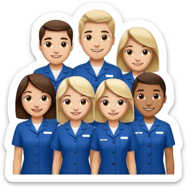 Team work hilton go sticker