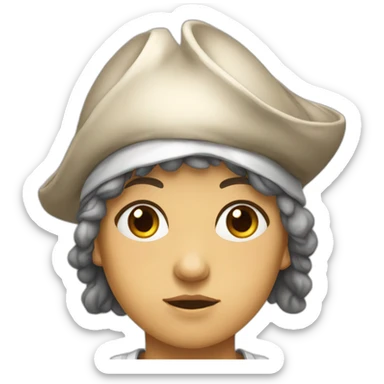 French-Revolution-girl-phrygian-cap-frowning sticker
