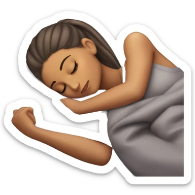 Ariana Grande sleeping sticker