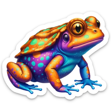 psychedelic toad sticker