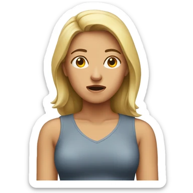 woman under pressure sticker