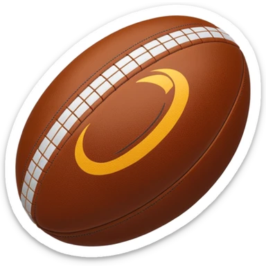 Rugby ball sticker
