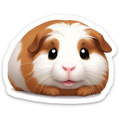 Guineapig laying down very cute sticker