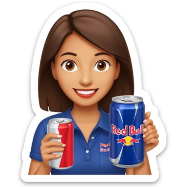 Bad bitch with a redbull sticker