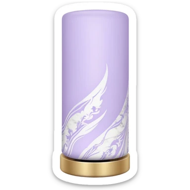 Lavender pastel purple and marble white aesthetic decoration lamp sticker
