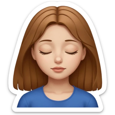 Kapalı kız suratı sticker