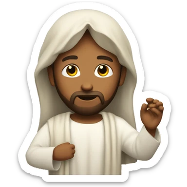 jesus christ pray sticker