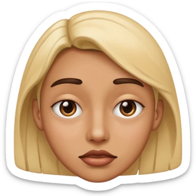 Create a distorted face  sticker