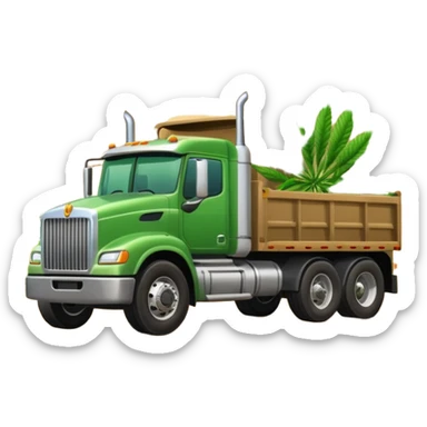 weed destiny semi truck sticker