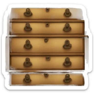 ancient chest of drawers sticker