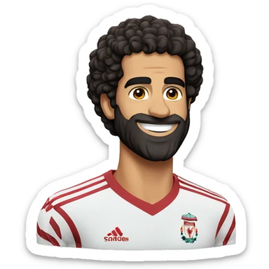 the footballer Mohamed Salah sticker