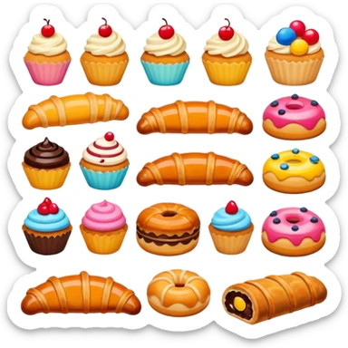 Stickers pastelería sticker