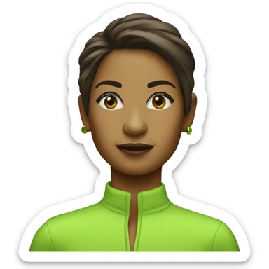 lime green mini kelly sticker