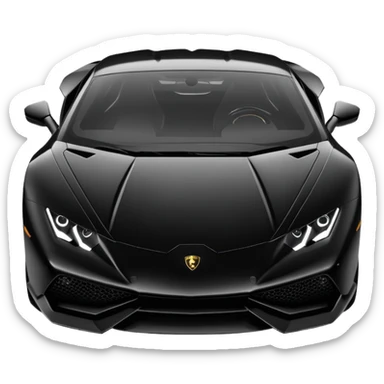 Lamborghini Huracanes, noir sticker