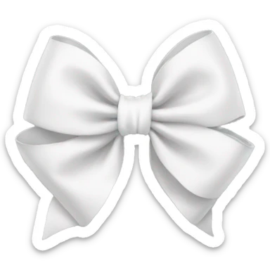 white bow sticker
