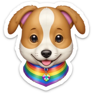 Homosexual Jewish dog sticker