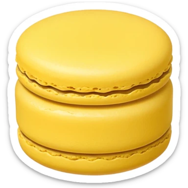 a single of yellow macaron



















 sticker