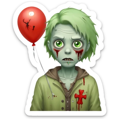 Street Balloon Seller zombie  sticker