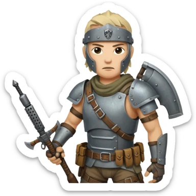 Video game post apocalyptic raider sticker