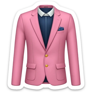 Quita a la chica, solo necesito el saco, que sea de color rosado sticker