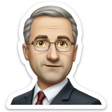 Minister of Foreign Affairs of Ukraine Andrey Sibiga realistic sticker