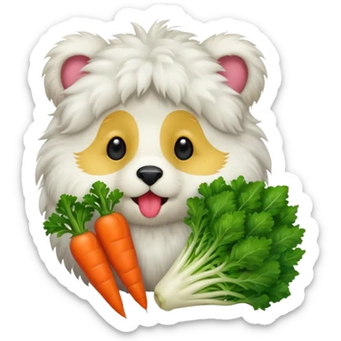 vegetarian animal sticker