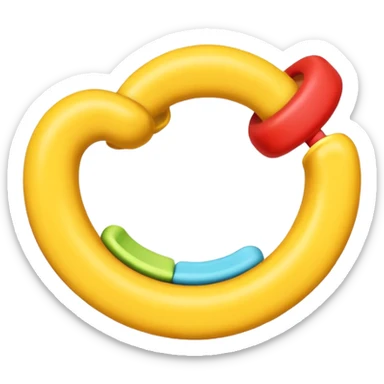 Teether sticker