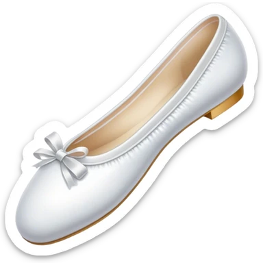 white ballerina shoe sticker