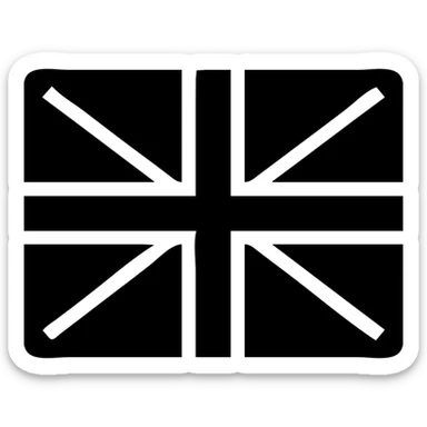 Basque flag (Ikurriña) solid filled icon sticker