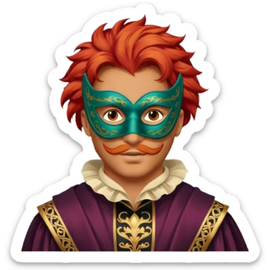 venice guy bauta red hair sticker