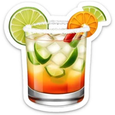 Spicy mezcal margarita sticker