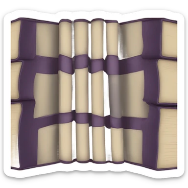 A very thick book sticker