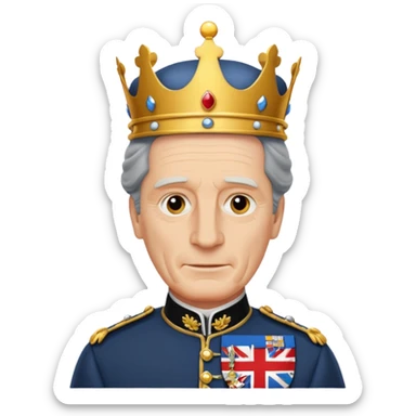 King Charles III sticker