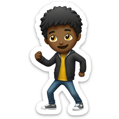 Jeune homme qui fait un DAB sticker