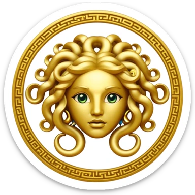 Medusa Versace logo sticker